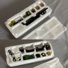 JOHN DEERE TRACTOR SET of 2 TRUCK TRAILER & Tractor HAMILTON AUTHENTICATED ERTL picture