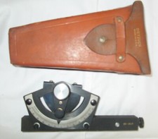 Vintage Charvoz Carsen  peep sight level  Plotting Instrument /W Dietzgen Case picture
