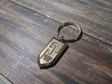 F Since 1905 Brass Keychain Bag Tag Vintage picture