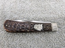 VINTAGE SENECA CUTLERY UTICA NY BUFFALO POCKET KNIFE picture