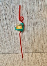 1997 Taco Bell Vicious Sipper Monster Moving Eyeball Swirl Straw - 12.5