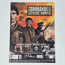 Commandos Strike Force PlayStation PS2 Xbox PC Strike First Print Ad/Poster Art picture