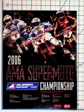 2006 AMA Supermoto Championship Race Schedule Print Ad Motocross Ephemera picture