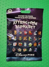Disney Parks Letter Pin A2Z A-2-Z Attraction Alphabet Letters Mystery Bag Pins picture
