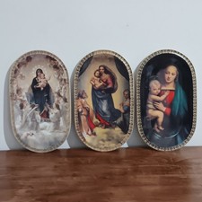 VTG Oval Porcelain Collector Plates Bradford Exchange 