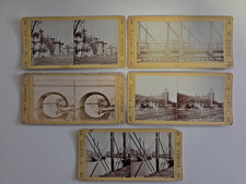 Antique 1900 Stereoview Cards x5