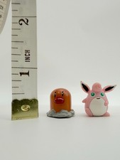 Vintage Pokemon Nagatanien Chibi Poke Super Mini Figures – Wigglytuff + Diglet picture