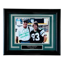 Vince Papale Autographed Philadelphia Eagles (with Mark Wahlberg) Deluxe Framed picture