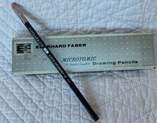 Lot of 12 Vintage Eberhard Faber Microtomic Woodclinched Pencil flat erase 603-H picture