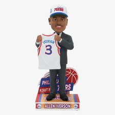 Allen Iverson Philadelphia 76ers 1996 NBA Draft Pick Bobblehead NBA Basketball picture
