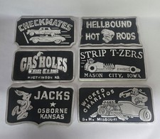 Vintage Cast Aluminum Car Club Plaque picture