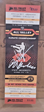 Karate Kid Signed Ticket to the All Valley Championship Movie Prop Macchio Zabka picture