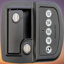 Lippert Keyless Bluetooth RV Door Lock, 409-115-101-RH, Right-Hinged Door picture