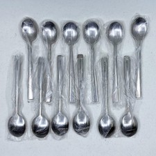 12 x Hawaiian Airlines Small 5.5” Spoons Vintage Silverware RARE Set New picture