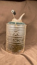 Rare Antique Dandy Glass / Tin Oil Can Kerosene Can Bottle  picture