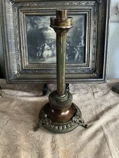 Antique 19th Century French Italian Renaissance candle holder with three faces picture
