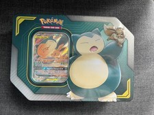 Pokemon Tag Team GX Tin Snorlax & Eevee New & Sealed Original Print picture