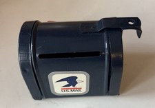 Vintage Giftco Mini Metal US Mail USPS Mail Box Bank as is picture