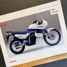 VTG 1989 HONDA Transalp Motorcycle Dealer Sales Brochure Spec Sheet picture