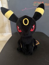 San-ei Pokémon Umbreon Plush Stuffed Animal w/ Label Tags Black/Yellow/Red picture
