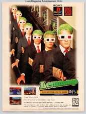 3D Lemmings Sony PlayStation PC CD Join The Masses 1996 Full Page Print Ad picture