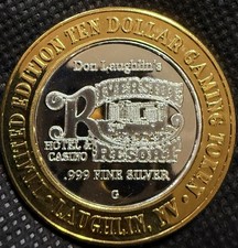 RIVERSIDE RESORT HOTEL CASINO Limited Edition 999% .6 Oz Pure Silver Strke Centr picture