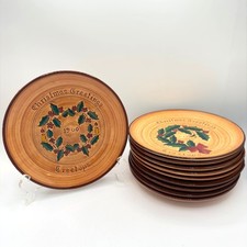 Pennsbury Pottery Plate Christmas Greetings Tree Tops 8