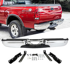 Rear Bumper Assembly Step Bumper Compatible with 1997 1998 1999 2000 2001 2002 2 picture