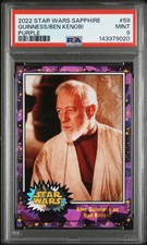 2022 Topps Chrome Sapphire Edition Star Wars Guinness Ben Kenobi #59 PSA 9 ALPHA picture