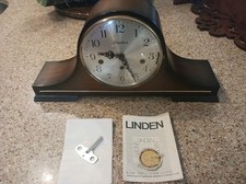 Linden 8 Day Triple Chime Mantle Clock Works  Key  10-50 Hermle Clock Movement picture