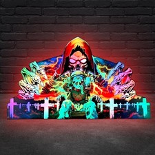 Metallica Remastered Sparky Pinball Topper 3D Printed LED Lightbox-- picture