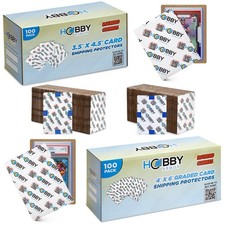Hobby Armor Bundle, Trading Card Shipping Protectors, 100 Unit Box of Each Size picture