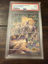 1995 Star Wars Galaxy Series 3 Rancor Family  The Novels #319 PSA 9 picture