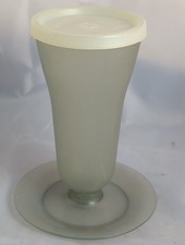 Tupperware Parfait Sundae Dessert Cups W/Lids Set of 12 Smoke Gray VTG. 1970’s picture
