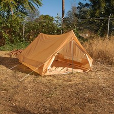 Authentic French Army Pup-Style Tent, Brand New picture