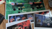 NFL Blitz  2 Player Arcade Control Panel overlay  and box   Sticker set  Midway picture