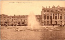 Versailles Château & Fountains RPPC Postcard J. Bellamy France Early 1900s picture
