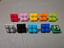 Lego Pin Badge 2x2 Plate Genuine Custom Made FREE POSTAGE picture