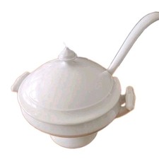 Antique J & G Meakin Ironstone China Covered  Tureen& Laddle 12