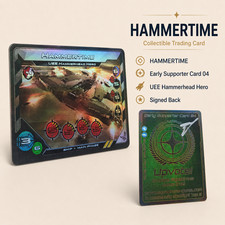 Star Citizen SQUADRONS ESC #4 Hammertime SIGNED Hammerhead Supporter Card picture