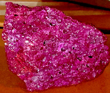 GENUINE RUBY ROUGH REAL  RARE IS EXTREMELY SPARKLY ENTIRE STONE FLUORESCES picture