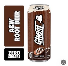*LIMITED EDITION* Ghost A&W Root Beer Energy Drink 16oz 12 Pack Case picture