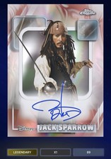 DIGITAL 2026 Topps Chrome Disney Johnny Depp Jack Sparrow Auto Legendary picture