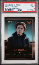 2024 Topps Chrome Dune Acrylics #DA1 Paul Atreides Orange /25 PSA 9 picture