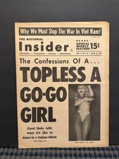 1965 The National Insider Newspaper, Topless Go-Go Dancer Carol Doda  (VRN10L) picture