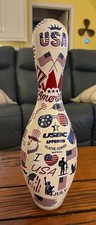 OOAK Patriotic Americana Brunswick Max Bowling Pin USBC USA Mancave picture