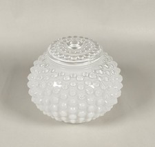 Vintage Hobnail White Glass Light Shade Globe Dome Ceiling lamp fixture picture