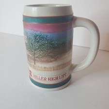 Vintage 1985 Miller High Life Holiday Christmas Beer Stein picture