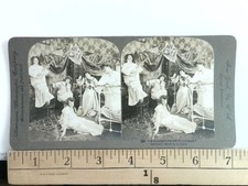 A Moonlight Row Stereoview American Stereoscopic Co. 1903 Victorian Women picture
