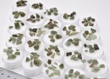 Raw Moldavite 1 gram LOT in Gem Jar Genuine Czech Republic Natural Raw Moldavite picture